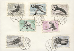 1963-Autriche Osterreich Austria S.7v."Olimpiadi Invernali Di Innsbruck"su Fdc - FDC