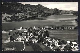 AK Fuschl Am See, Ortsansicht Mit Kirche  - Autres & Non Classés