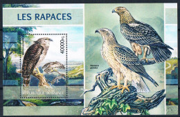 Bloc Sheet Oiseaux Rapaces Aigles Birds Of Prey  Eagles Raptors   Neuf  MNH **  Guinee Guinea 2013 - Aigles & Rapaces Diurnes