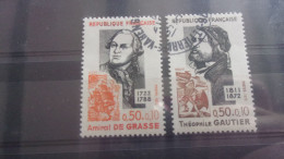 FRANCE SERIE COMPLETE YVERT N° 1726.1727 - Used Stamps