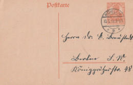 Deutsches Reich  Karte Köslin 1918 Koszalin Pommern - Brieven En Documenten