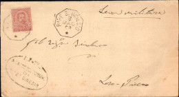 1898-piego Affrancato Con Annullo Ottagonale Di Ripe S.Ginesio Macerata - Storia Postale