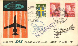 1959-Svezia I^volo SAS Caravelle Stoccolma Milano Del 12 Agosto - Autres & Non Classés
