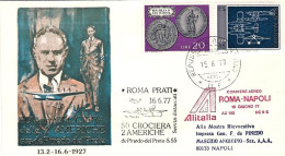 1979-San Marino Aerogramma Volo Alitalia Percorso Roma Napoli Del 16 Giugno - Airmail