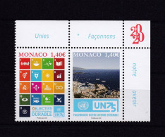 MONACO 2020 TIMBRE N°3254/55 NEUF** ONU - Unused Stamps