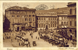 1928-Emanuele Filiberto 20c. Su Cartolina Genova Piazza De Ferrari Cat.Sassone E - Genova (Genua)