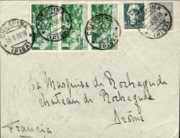 1930-cat.Sassone Euro 116, Vittorio Emanuele III^35c. Ardesia+Imperiale 15c.+Fer - Poststempel