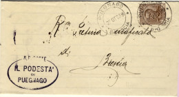 1928-cat.Sassone Euro 250, C.7,5 Parmeggiani Isolato, Su Piego Comunale Annullo  - Poststempel