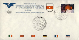 1978-busta Illustrata Dell'aero Club Bolzano Giornata Aerea Internazionale Annul - Demonstrations