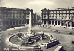 1952-cartolina Roma Piazza Esedra Diretta In Svizzera Affrancata L.35 Italia Al  - Other & Unclassified