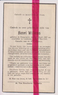 Devotie Doodsprentje Overlijden - Henri Willems - Bassevelde 1867 - Lembeke 1945 - Décès