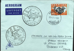 1974-Danimarca XXVII^Giro Aereo Internazionale Della Sicilia - Airmail