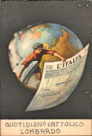 1918-cartolina Pubblicitaria Nuova "l'Italia Quotidiano Cattolico Lombardo" - Advertising