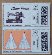 MTEL 40 : LETTRE VERTE 20 G Show Room, Machine à Coudre & LETTRE VERTE 20 G Robes De Mariée (autocollant / Autoadhésif) - Unused Stamps