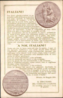 1920circa-"Italiani!-a Noi Italiani!"cartolina Ricordo Da L.1 Del Comitato D'azi - Patriottiche