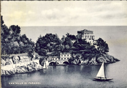 1951-cartolina Castello Di Paraggi Affr. L.20 Perugino Isolato Annullo Di Santa  - Genova (Genua)
