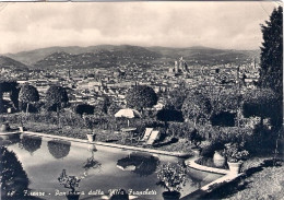 1952-cartolina Firenze Panorama Dalla Villa Franchetti Diretta In Germania Affra - Firenze