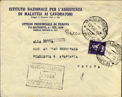 1946-Re Di Maggio Busta Raccomandata Del 10 Maggio Affr. L.10 Imperiale Senza Fa - Storia Postale