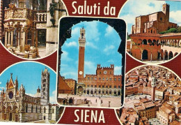 1972-cartolina Siena Cinque Vedutine Affrancata L.25 XXV Anniversario Nazioni Un - Siena