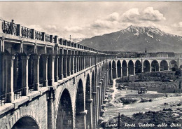 1955-cartolina Cuneo Ponte Viadotto Sulla Stura Diretta In Svizzera Affrancata L - Cuneo