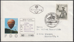 Österreich: 1972, Fernbrief In EF, Mi. Nr. 1404, 4 S.+1 S. Tag Der Briefmarke, Auf Ballonpostbrief. ESoStpl. WIEN - FDC