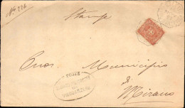 1899-piego Comunale Affrancaturac.annullo Ottagonale Di Saletto Vigodarzere Pado - Storia Postale