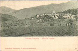 1901-cartolina San Marcello Pistoiese Panorama Campestre Affrancata 2c.ottagonal - Pistoia