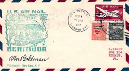 1947-U.S.A. I^volo Colonial Airlines F.A.M.33 New York-Bermuda Del 1 Agosto Cat. - Andere & Zonder Classificatie