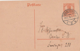 Deutsches Reich  Karte Mit Tagesstempel Halberstadt 1916 Lk Harz - Storia Postale