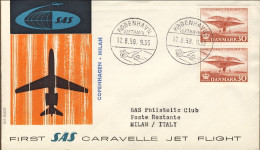 1959-Danimarca I^volo SAS Copenhagen Milano - Autres & Non Classés