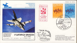 1980-San Marino Aerogramma Cartolina Illustrata Manifestazioni Filateliche Nazio - Luftpost