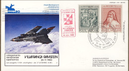 Vaticano-1980 Cartolina Illustrata Manifestazioni Filateliche Nazionali "Verona  - Airmail