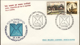 1981-giornata Dell'aerofilatelia Volo Speciale Milano-Lodrino-Bosco/Gurin - Luftpost