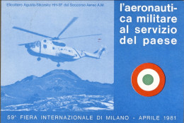 1981-cartolina Illustrata 59 Fiera Internazionale Di Milano Volo Speciale Milano - Luftpost