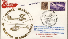 1978-busta Trasportata Da Paracadutista Lanciatosi Su Massa Da Elicottero AB 205 - Luftpost