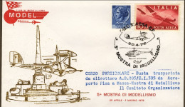 1978-Aeroporto Pisa A Massa Busta Illustrata V Mostra Di Modellismo Annullo Spec - Luftpost