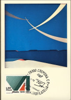 1972-cartolina Illustrata Presenze Sul Fiume Il Po Opera Di G.Castellani Affranc - Luftpost