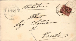 1892-piego Con Annullo Ottagonale Di Bentivoglio Bologna - Poststempel