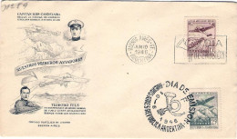 1946-Argentina Busta Fdc Illustrata "Nuestros Primeros Aviadores" - FDC