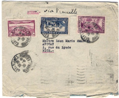 1935-Marocco Variamente Affrancato Diretto In Francia - Covers & Documents