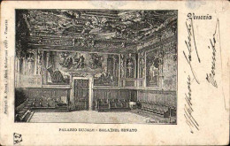 1901-cartolina Venezia Palazzo Ducale-sala Del Senato Viaggiata,in Arrivo Annull - Padova (Padua)