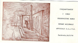 1974-Roma Cartolina Illustrata Con Cachet Guidonia Raduno 50 Anniversario 1 Cors - 1971-80: Marcophilia