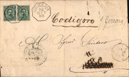 1885-piego Con Ottagonale Di Urbana - Storia Postale