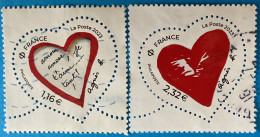 France 2023 : Saint-Valentin, Coeurs Agnès B. N° 5650 à 5651 Oblitéré - Used Stamps