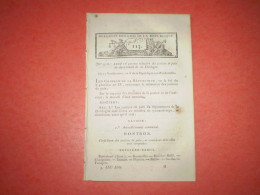 1802 :Bonaparte 1er Consul: Militaires:justices De Paix De Dordogne Et DeCôte D'Or Par Arrondissement Et Par Commune - Decreti & Leggi