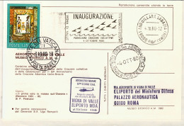 Vaticano-1980  Cartolina Illustrata "il I^volo In Massa Sull'oceano" Volo Dell'a - Airmail