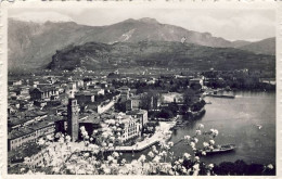 1938-cartolina Foto Riva-lago Di Garda Panorama Diretta In Svizzera Affrancata 7 - Trento