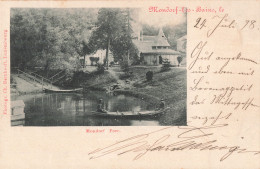 Luxembourg Mondorf Les Bains Le Parc Barque CPA + Timbre Grand Duché Cachet 1898 - Luxemburg - Town