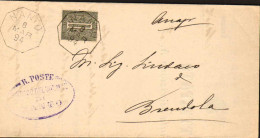 1894-piego Con Annullo Ottagonale Di Nanto Vicenza - Storia Postale