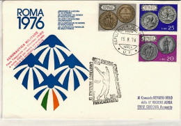 1976-San Marino Aerogramma XIII^campionato Mondiale Di Paracadutismo Cachet Post - Luchtpost